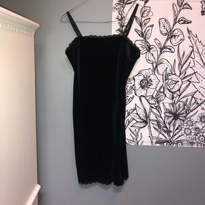 Black Velvet lace mini dress